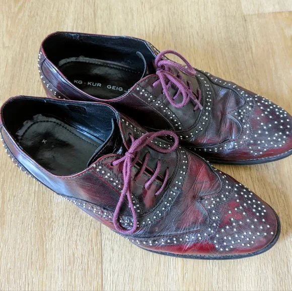 Kurt geiger burgundy shoes hotsell